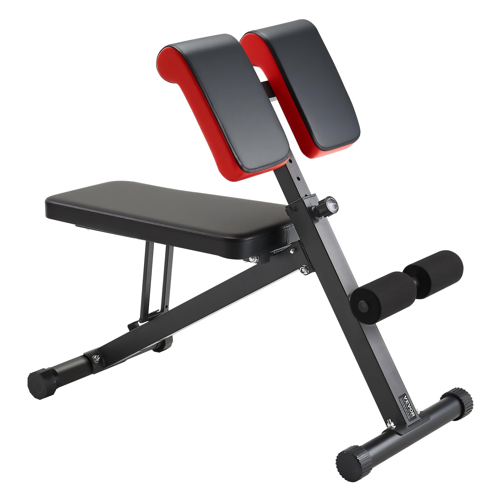 VEVOR Panca Multifunzionale per Allenamento Completo del Corpo, Panca per Iperestensione con Sedia Romana, 150 kg per Allenamento di Addominali e Core di Schiena e Braccia, per Palestra Domestica