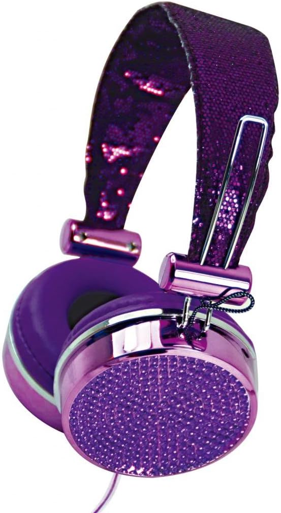Hype JEWEL HY-955-PRP Purple 3.5mm Stereo Headset Headphones w. Mic & Answer Button