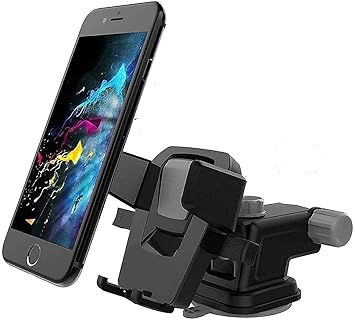 CEUTA Cell Phone Holder for Car Long Neck 360 Rotate One Touch Auto-Grip Dashboard/Windshield/Air Vent Car Phone Mount for iPhone Xs Max XR X 8 7 Plus Samsung Galaxy Note 10 9 8 S10 S9 S8