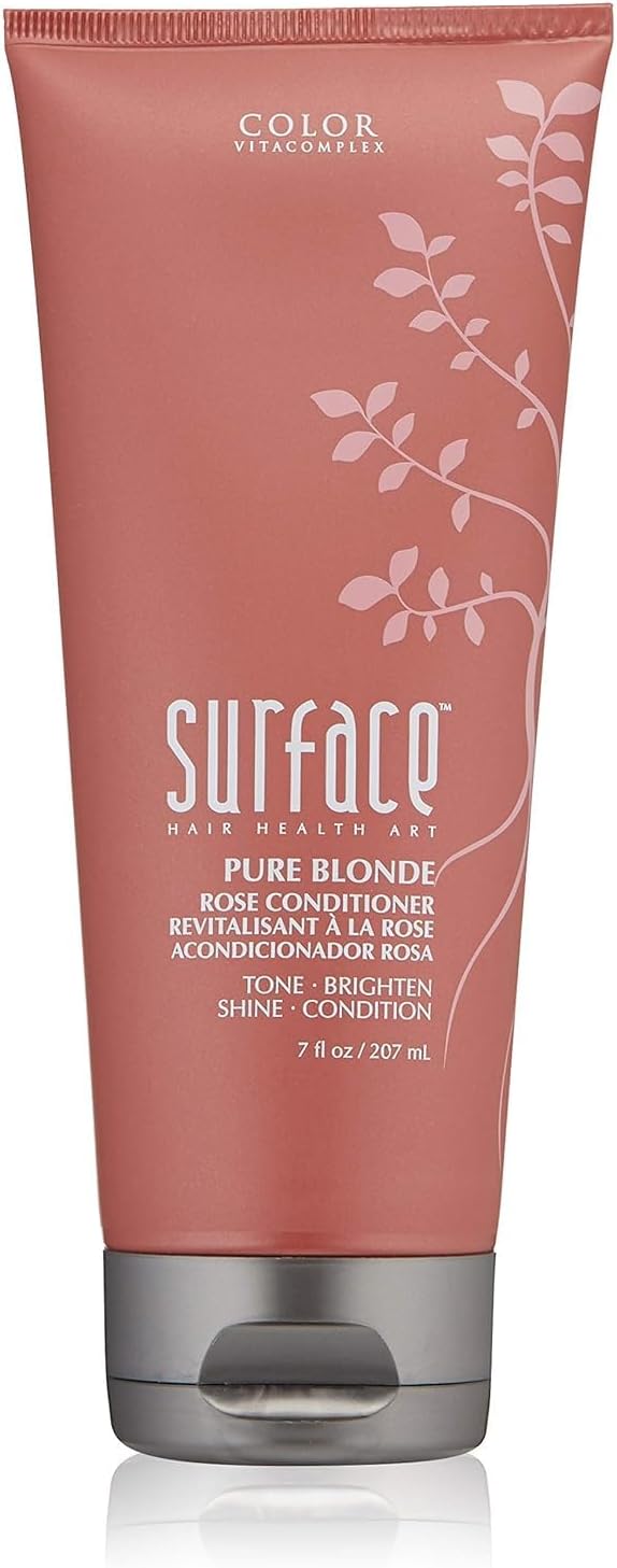 Surface Hair - Pure Blonde Rose Conditioner -Tones, Brightens & Protects Hair - 7 fl oz