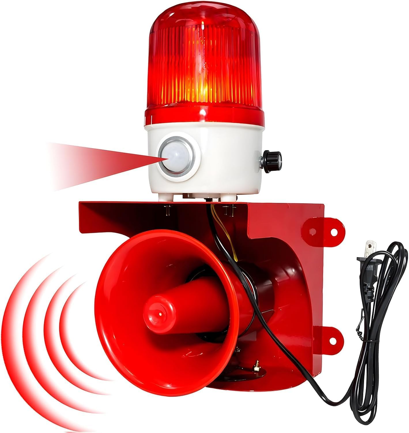 Détecteur de mouvement réglable 120 dB avec détection humaine de 3 à 6 m