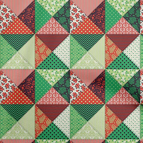 oneOone Rayon Red Fabric Quilt Patchwork DIY Clothing Quilting Fabric Print Fabric By Yard 56 Inch Wide