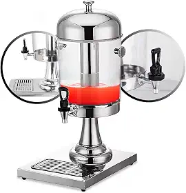 Suqueira Dispenser Suco Refresqueira Inox 8 Litros Torre de Chopp Poncheira Profissional Premium
