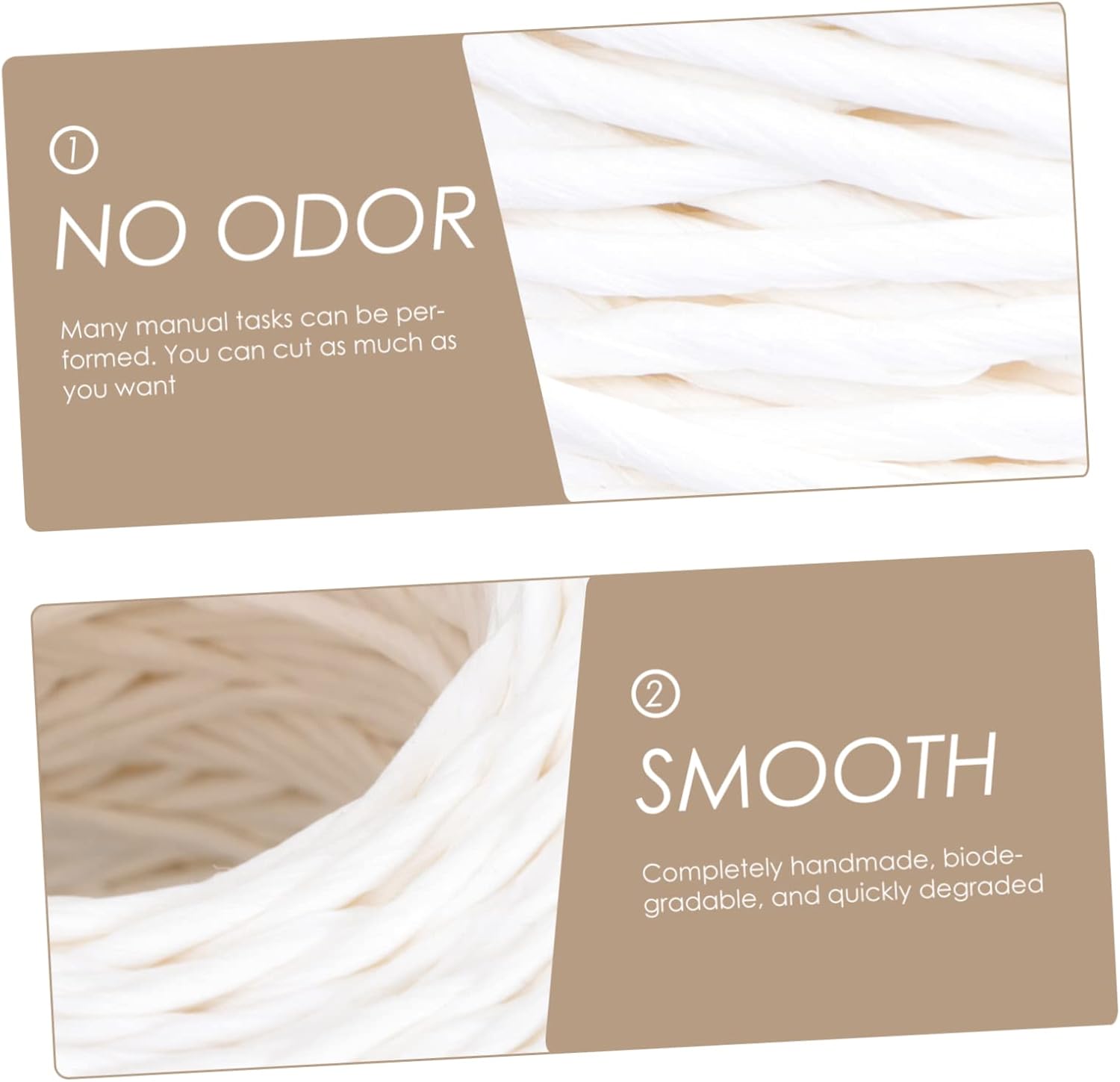 Veemoon 1roll Kraft Paper Rope Elegant Handmade Paper Rope for Lampshade Weaving Packing and Craft Projects for Floral Arrangements Home Decor