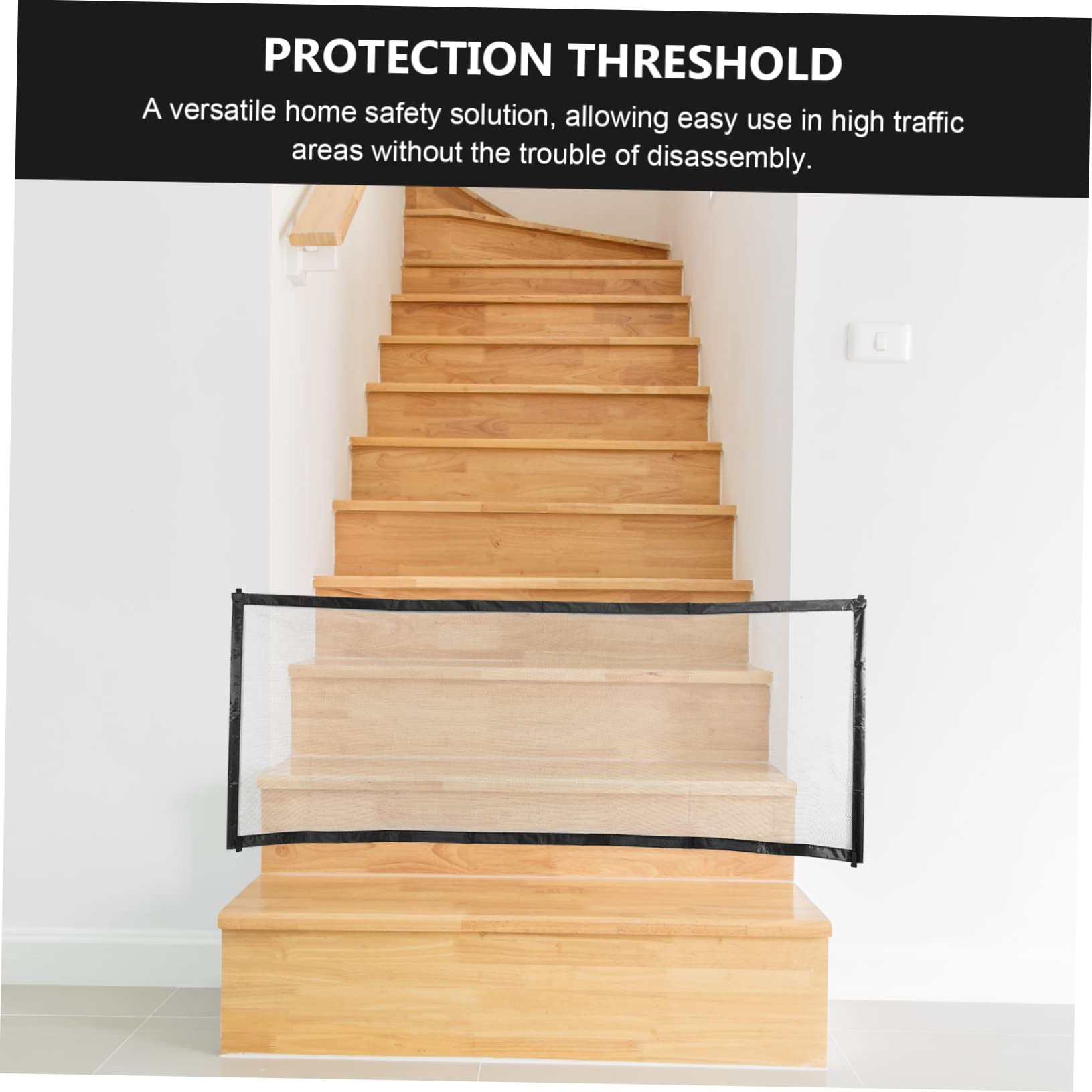 HEMOTON 1 Set Portable Pet Dog Fence Mesh Barrier for Safety Enclosure Easy to Assemble Dog Gate for Indoor Outdoor Use Material for Pets