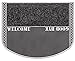 Produktbild Home2Fashion 321600B PUR TwinClean Fußmatte, Schmutzfangmatte, Eingangsmatte für den Innen- und Außenbereich, Metallic-Anthrazit-Oberfläche, Größe ca. 75 x 57 cm