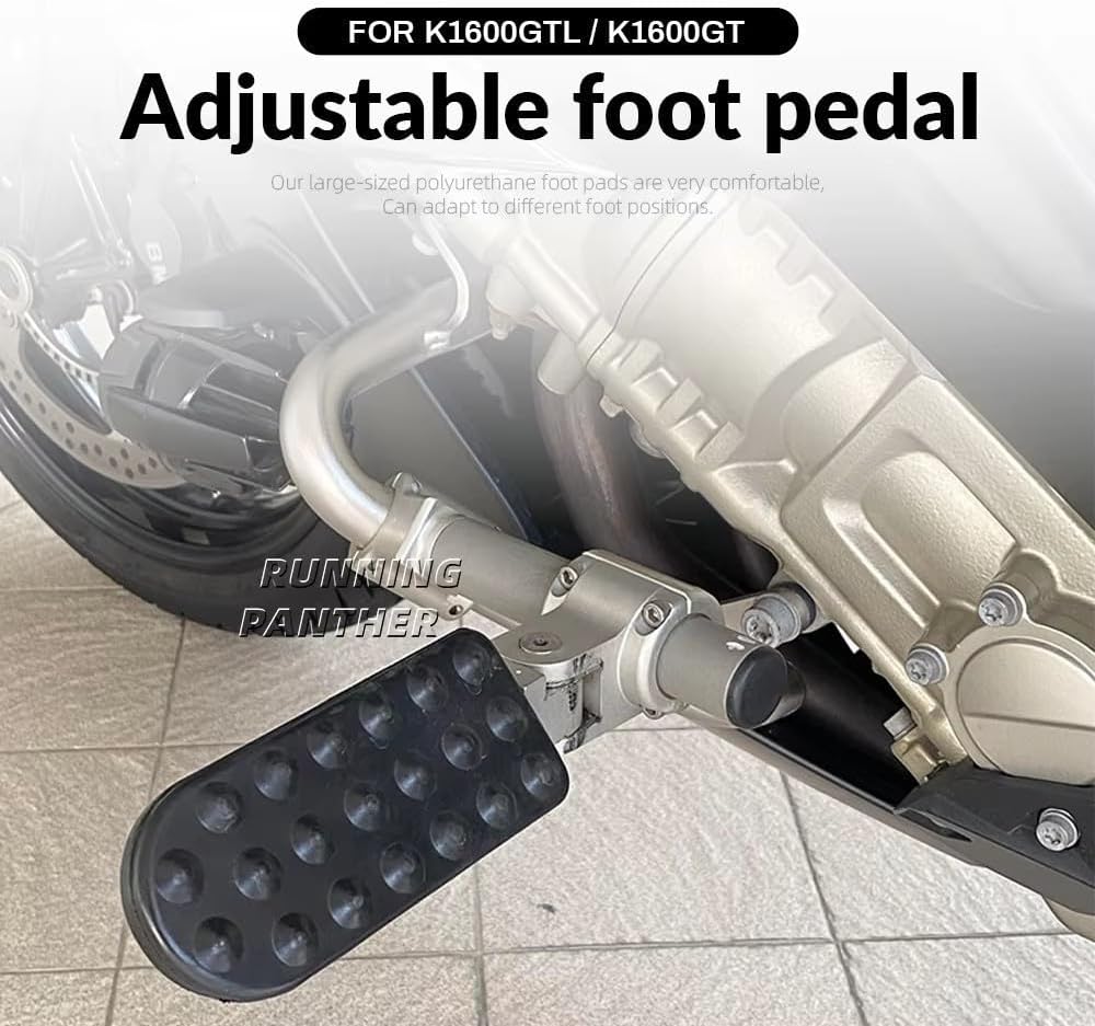 CNC Aluminum Adjustable Footpegs Fits for BMW K1600GTL (2010-2016)/K1600GT (2010-2017) Motorcycle Accessories Foldable Foot Peg Rest Pedal Footrest Kit