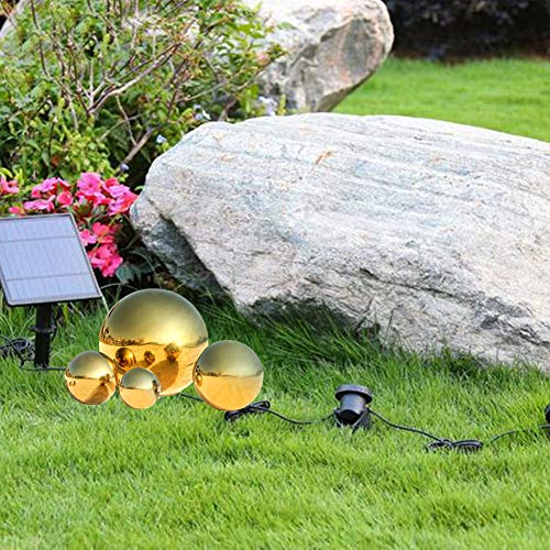 zosenda 6 stuks 50-150 mm spiegelgepolijste holle bal reflecterende tuinbol, voorgeboorde blikklok voor huis, tuin, decoratie - Afbeelding 5