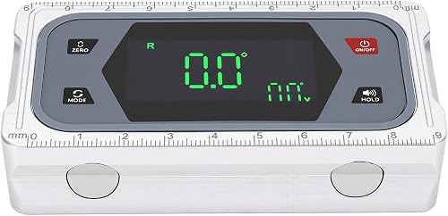 Fockety Digital Level Angle Gauge Meter, 490 High Accuracys USB Charging Digital Angle Finder Level Box Magnetic Electronic Finder Tool with Buzzer, for Measuring
