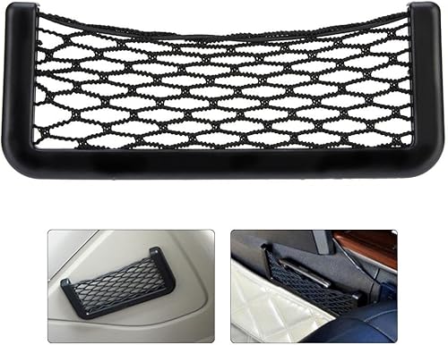 Miniatura 6 de Organizador de bolsillo de red para automóvil, 20 pulgadas (3.3 in), bolsa de almacenamiento para maletero de automóvil, bolsillo de red elástica de