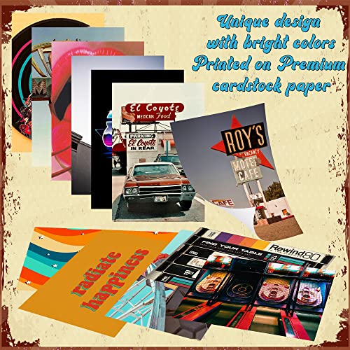 K1Tpde 48Pcs Retro Room Decor Wall Collage Aesthetic With Fake Vines, Retro Records Picture For Wall Collage, Retro Room Decor For Girls, Wall Art Prints With Fake Vine For Bedroom, Retro Records Wall Picture Decor For Teens, Colorful Collage Kit #TOP2