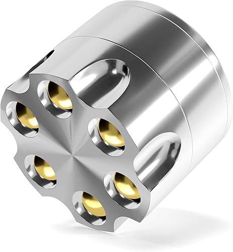 Mini molinillo de especias, manual, 3 piezas, molinillo de 2 pulgadas para especias, flores, azafrán, sésamo y linaza, diseño plateado, para cocina