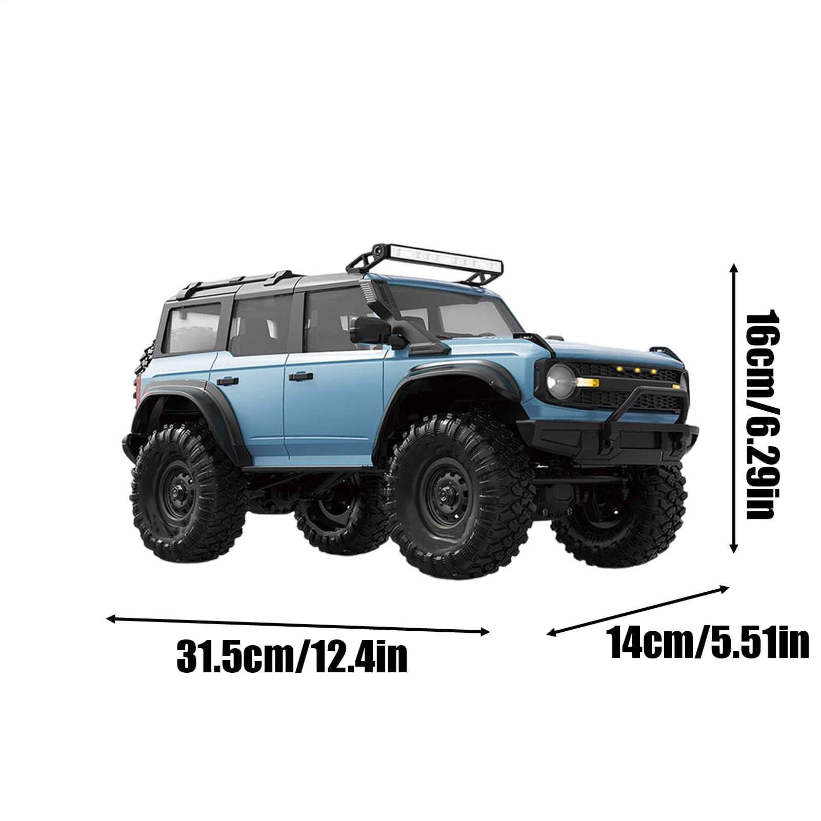 Generico Auto RC Drift Camion Crawler Fuoristrada 2,4 GHz | Veicolo Fuoristrada Radiocomandato 1 16 Per Bambini, Ragazzi, Ragazze, Adulti, All'aperto, Feste, Compleanni,