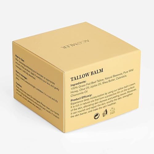 Miniatura 9 de Sarga de ternera batida para la piel, 4.05 onzas, 100% orgánico alimentado con pasto para la cara, miel y bálsamo de sargo puro, sebo de res,