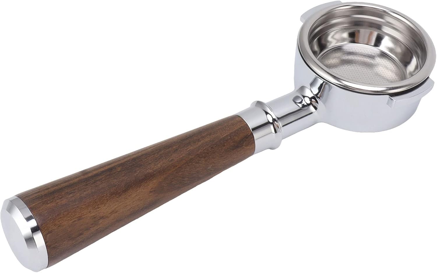 TUORE Portafilter, Easy Wood Handle, 58mm, 2 Ears