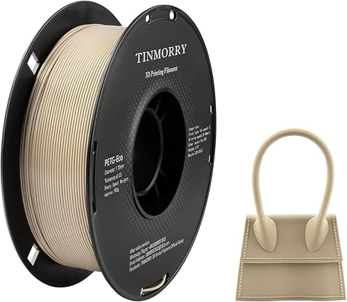 Filamento PETG de 0.069 pulgadas, TINMORRY PETG-Eco - Filamento de impresora 3D compatible con impresora 3D Bambu FDM, carrete de 2.2 libras, color