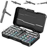 24 in 1 Magnetic Ratchet Screwdriver Set, Upgrade DIY Screwdriver 24 in 1 Multi Bit Magnetic Drive Set with Detachable Ratchet Handle, Multipurpose Repair Tool Kit for Furniture Computer Bicycle