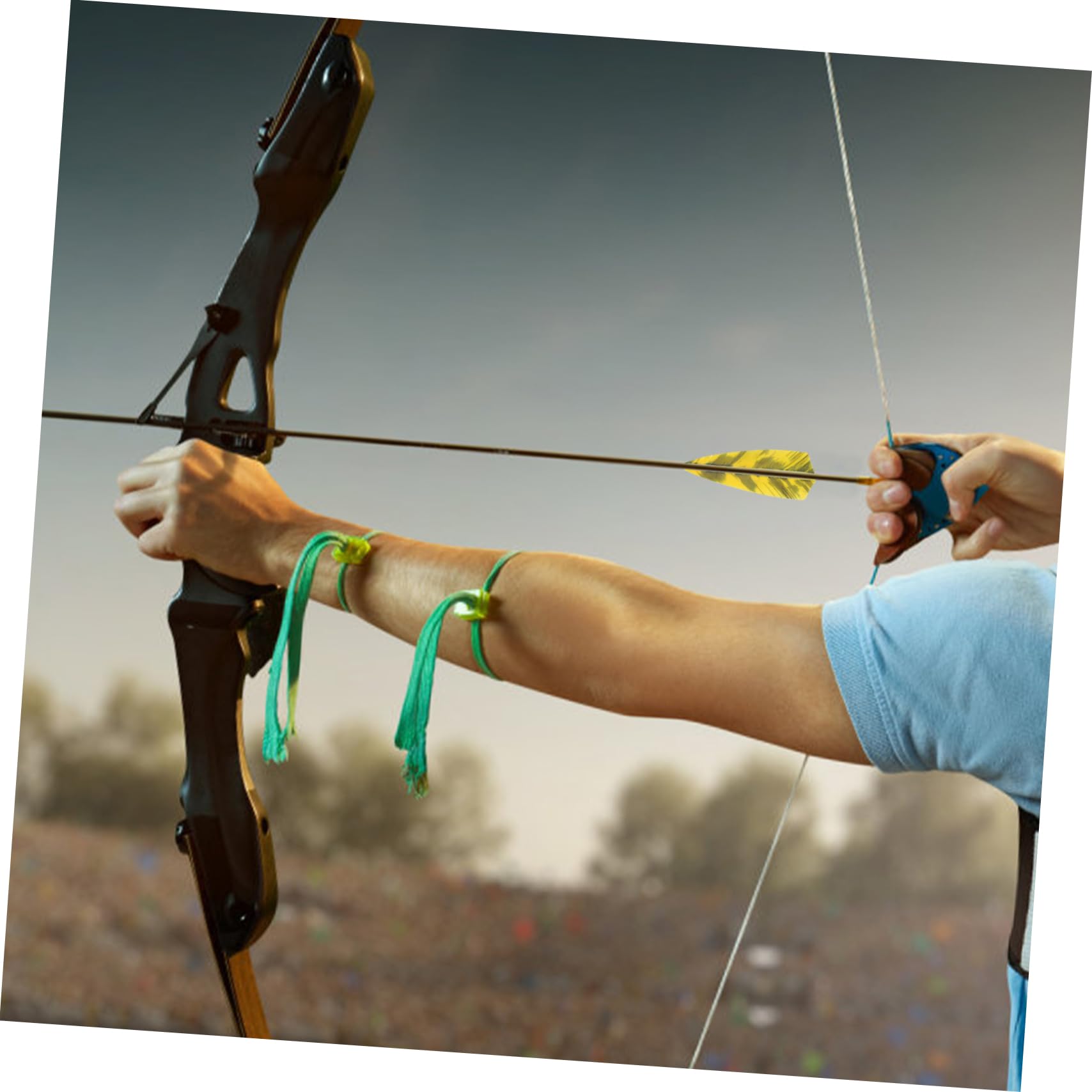 GAROZATION 6 Pack Vanes Lightweight and Sturdy Suitable for Fiberglass Resin or Wooden Shafts