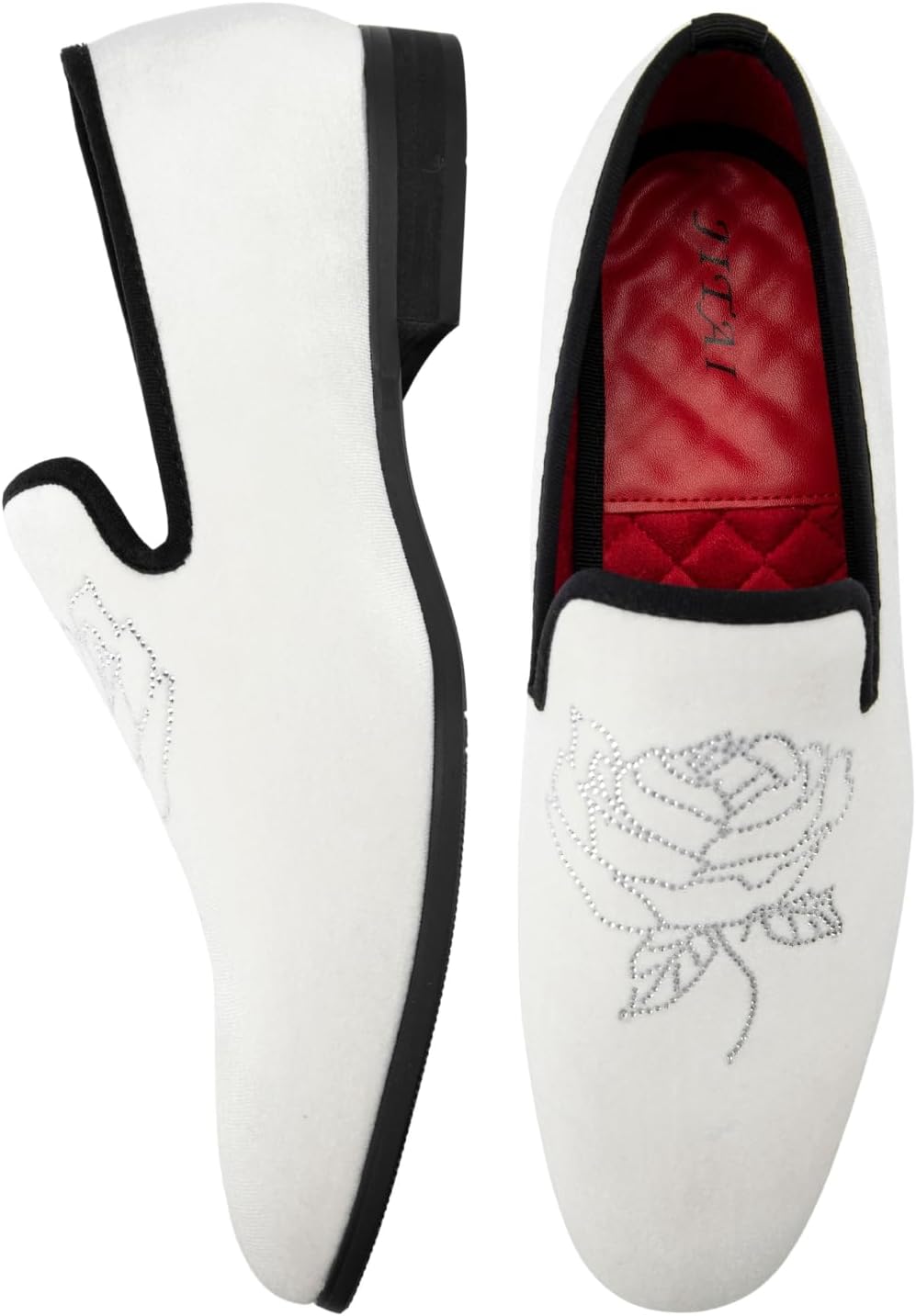 JITAI Men Loafers Slip-On Shoes for Men Fashion Dress Shoes Tuxedo Shoes - Image 2