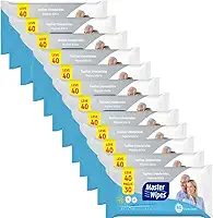 KIT TOALHA UMEDECIDA MASTER WIPES ADULTO HIGIENE DIÁRIA LEVE 480 PAGUE 360 UN