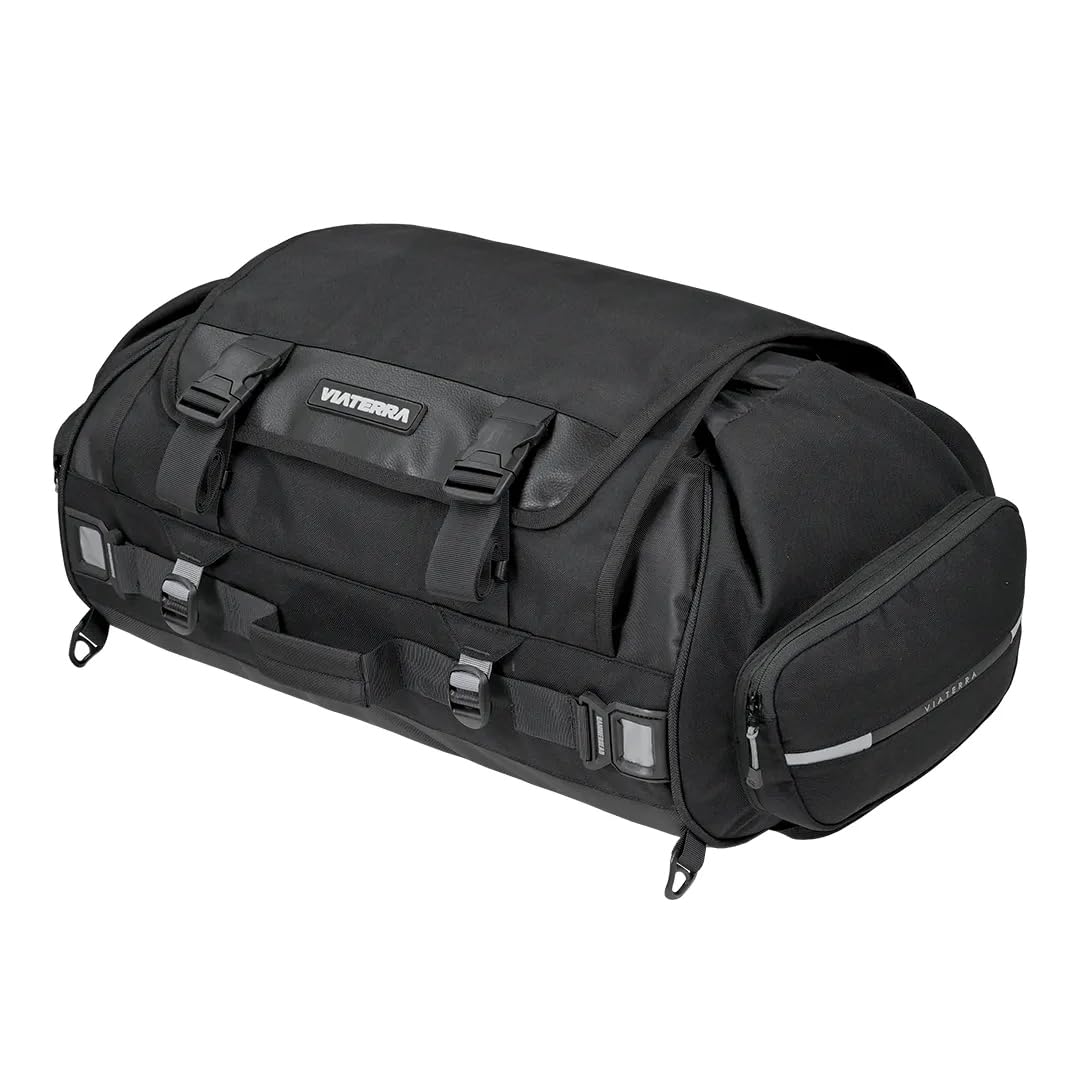 ViaTerra Hammerhead 75L Universal Motorcycle Tailbag | Easy to Carry & Install | No Need for Saddle Stays | Perfect for Long Journeys-picture-18