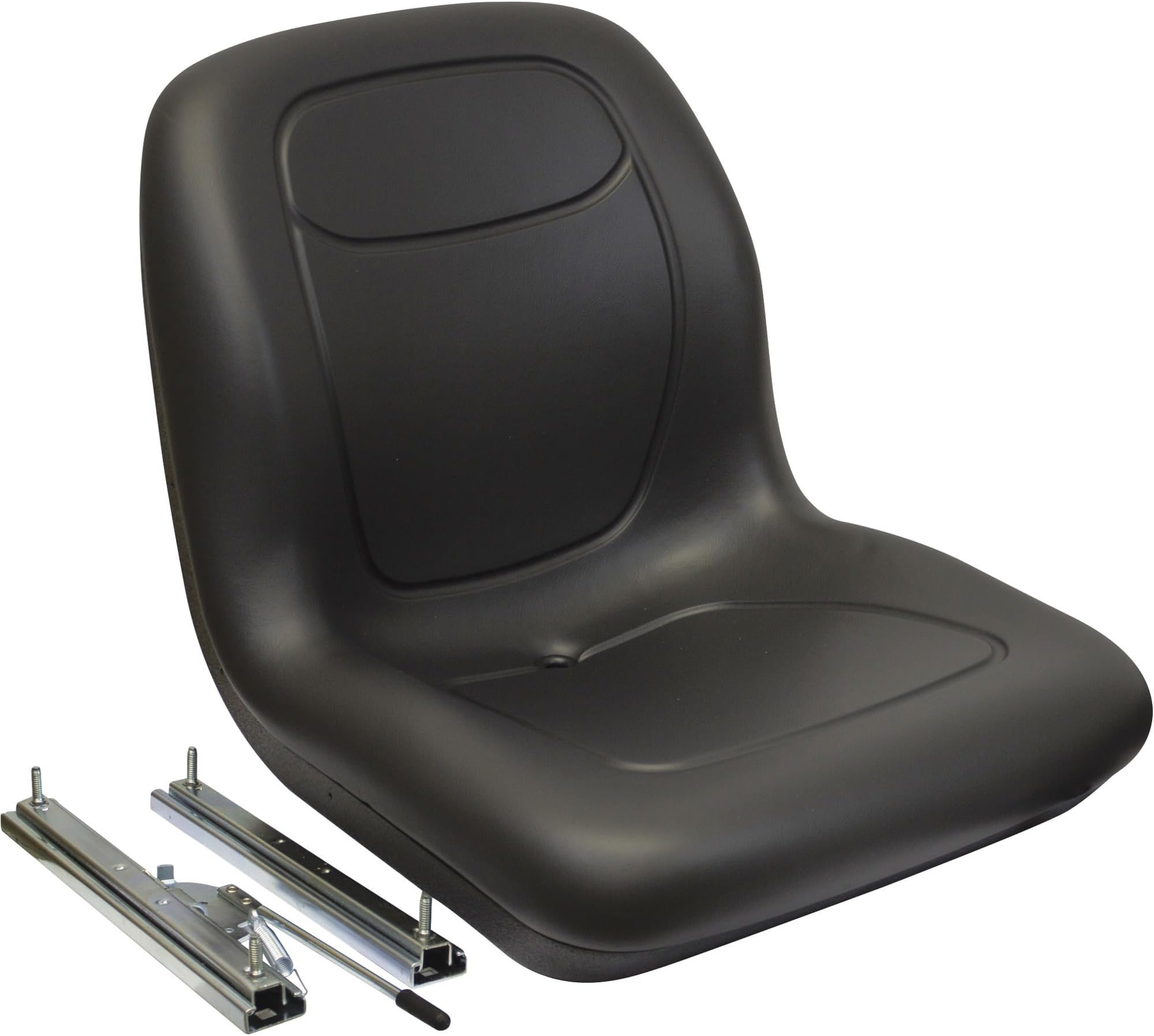 Milsco XB180 Seat with Slide Rails - Black, Model# 6779
