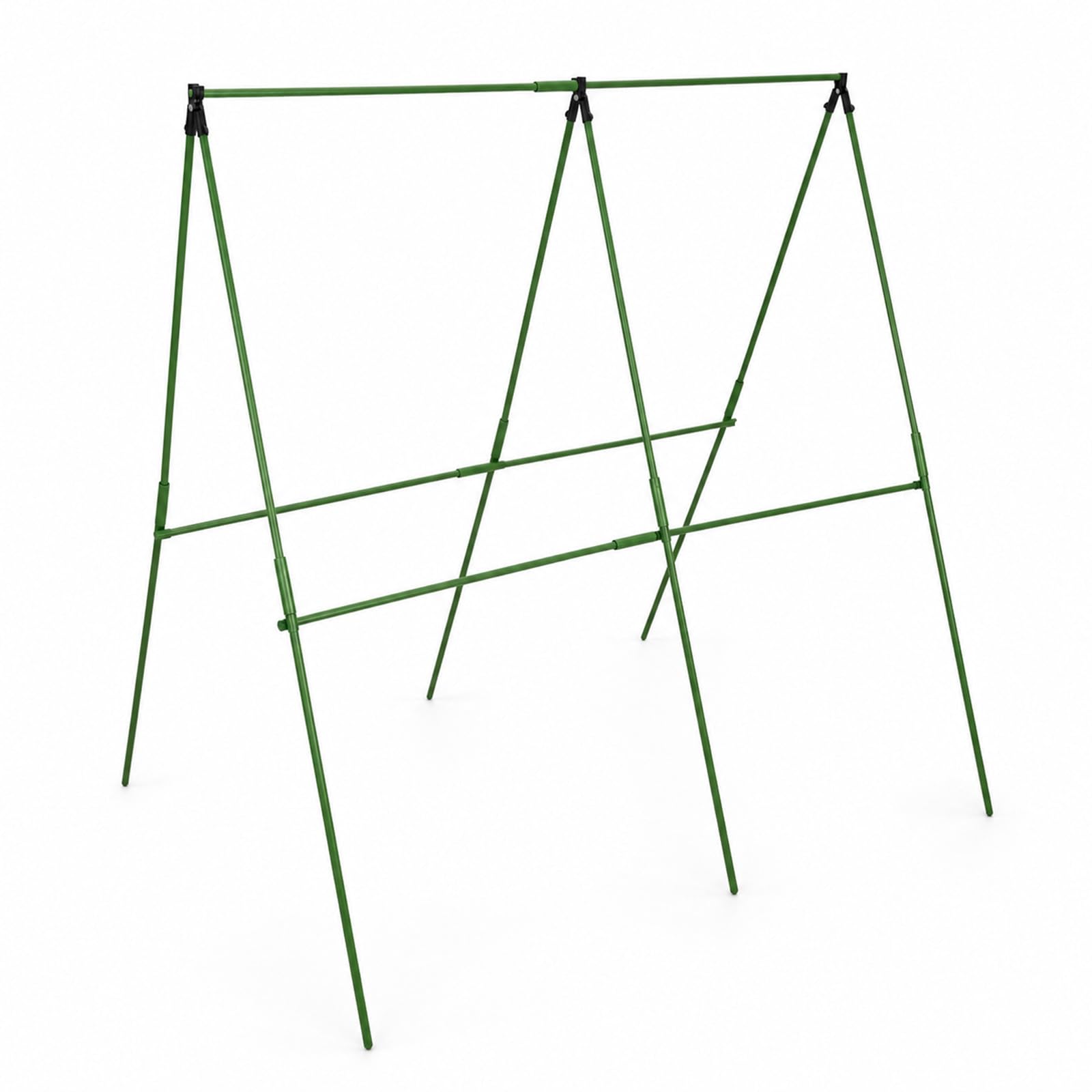 SUNNYNEST Cucumber Trellis for Climbing Plants, 121×121cm A-Frame Plastic-Coated Steel Garden Plant Support, Heavy Duty Climbing Plant Trellis for Cucumbers, Tomatoes, Peas, Beans & Vegetables