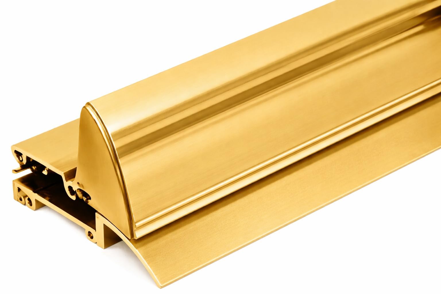 Exitex Bright Gold Aluminium Door Threshold Seal 914Mm (36") – Gold – Easy Access Ramp – Bs8300 & Part M Compliant – For Inward Opening Doors