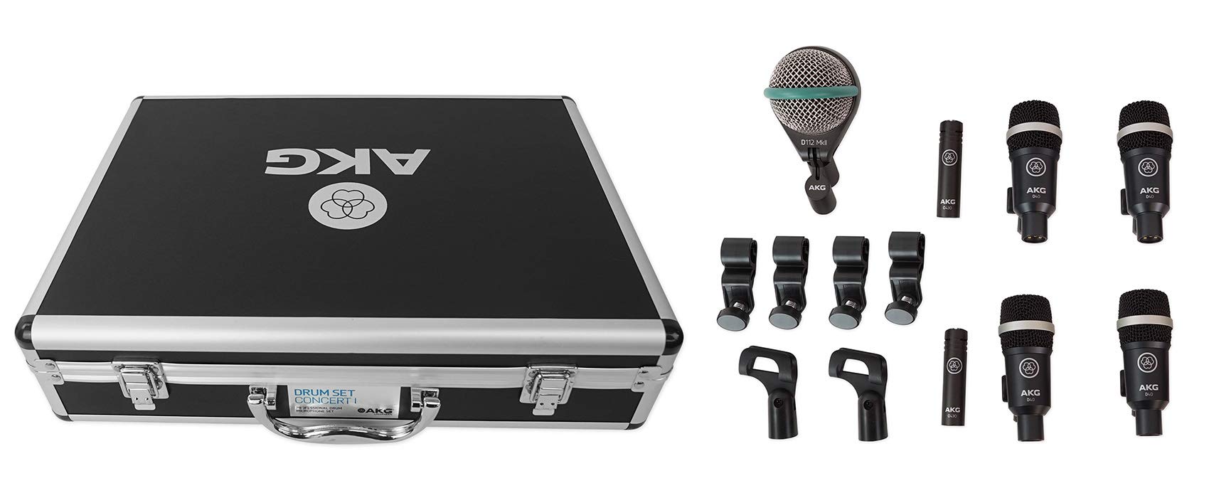 AKG Acoustics Drum Set Concert 1 Professional Drum Microphone Set