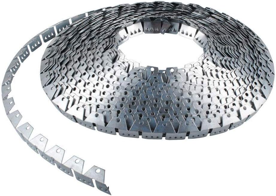 32 ft Three-Tooth Upholstery Flex-Grip Curve Ease Grip for Furniture, Chairs, Sofa Flexible Metal Tack Strip