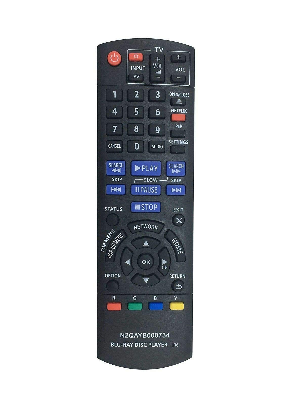 Amazon.com: N2QAYB000734 Remote for Panasonic Blu-Ray Player DMP