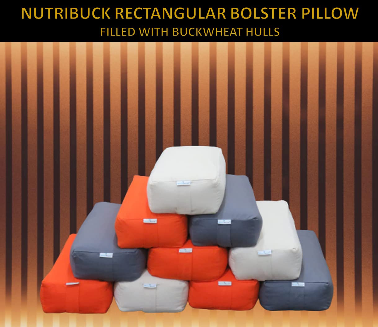 Buckwheat Bolster - Back Pain Relief & Sleep Support -4