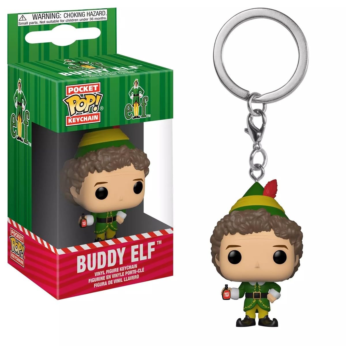 Funko Pop Pocket Keychain Keyring Buddy The Elf Christmas, Green