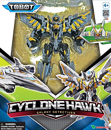 Tobot Gd Cyclone Hawk, Youngtoys Transforming Collectible Vehicle To Robot Animation Character #TOP1