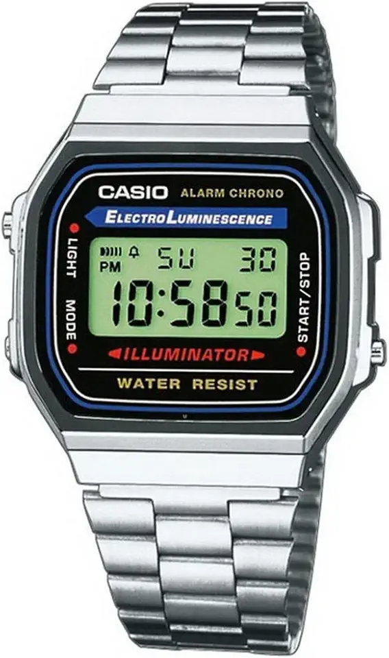 Casio Men's Vintage A168WA-1 Electro Luminescence Watch