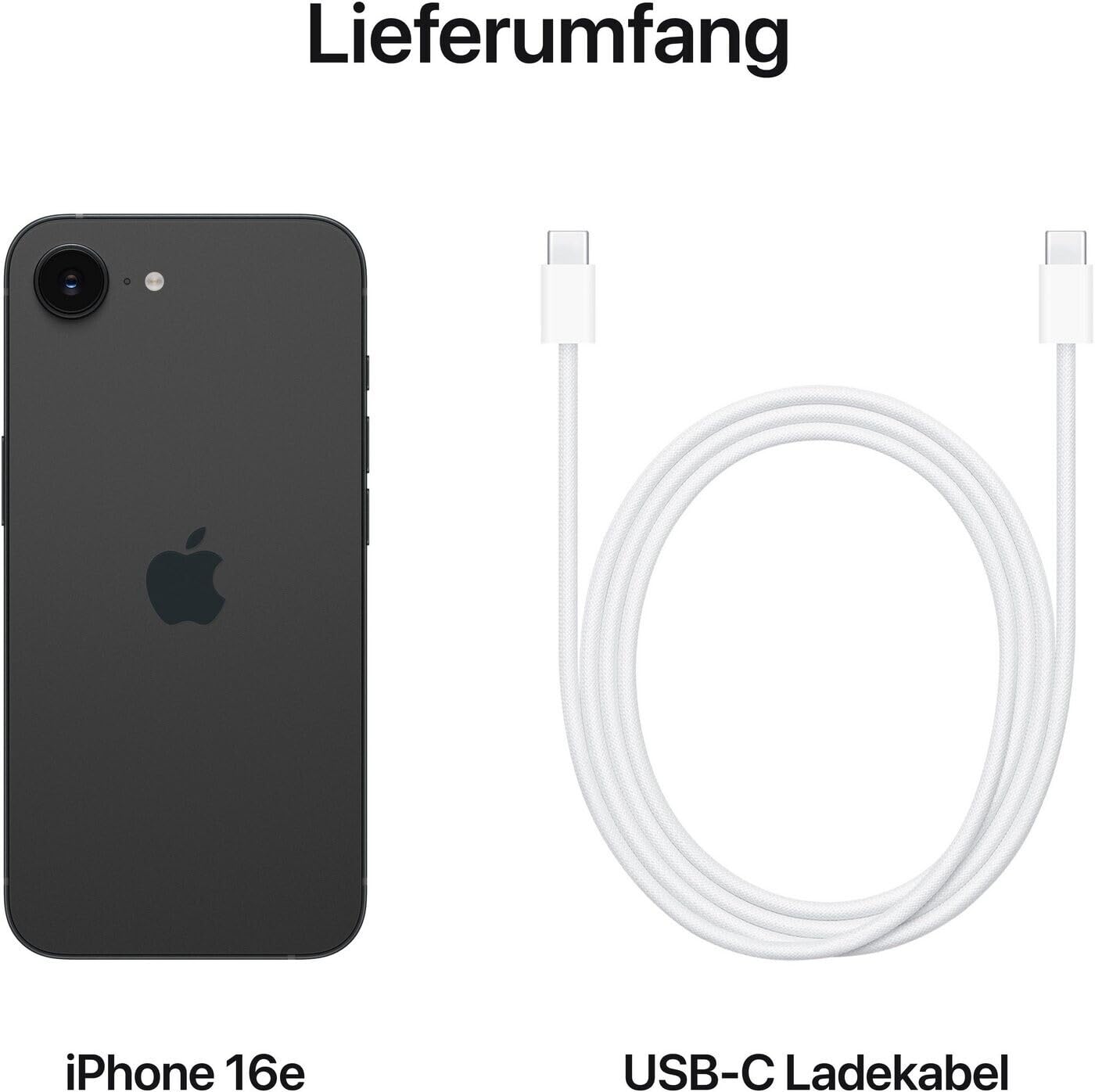 Apple iPhone 16e 128 Go Noir Reconditionné