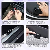 Vista 5 de 2PCS Luces Proyectoras para Puerta de Automóvil, Proyector de Logo LED para Puerta de Coche, Luz LED de Cortesía Inalámbrica, Luces de Bienvenida