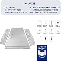 Vista 5 de Protección contra robo para convertidor catalítico, Compatible con Toyota Tundra 2007-2021 4WD y Toyota Sequoia 2008-2022 4WD - Miller CAT.