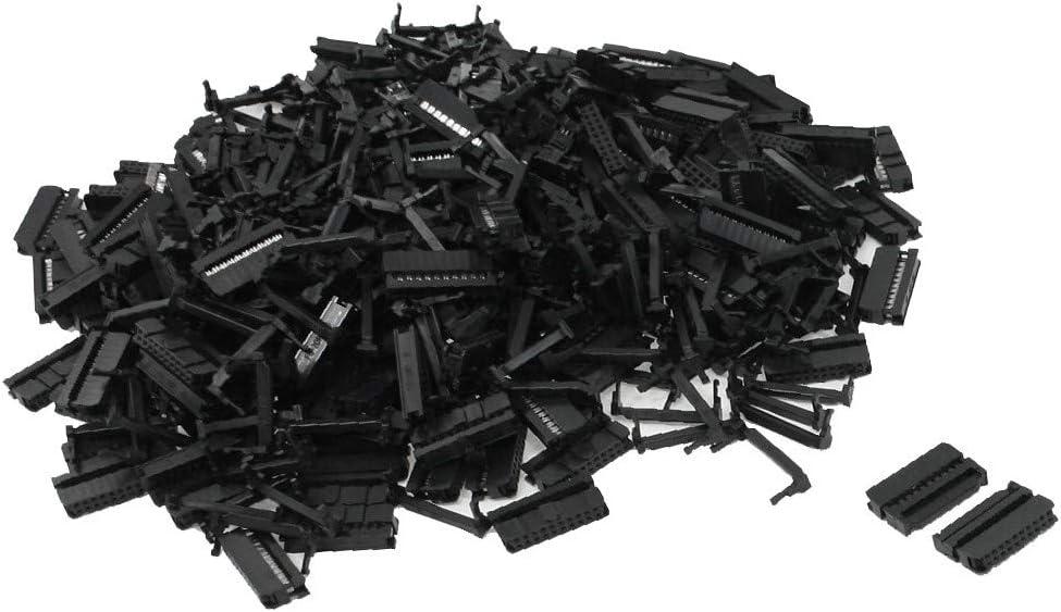 New Lon0167 200 Pcs Featured 2.54mm Pitch Female reliable efficacy 20 Pin Flat Cable IDC Socket Connector Black(id:681 e7 8e 982)