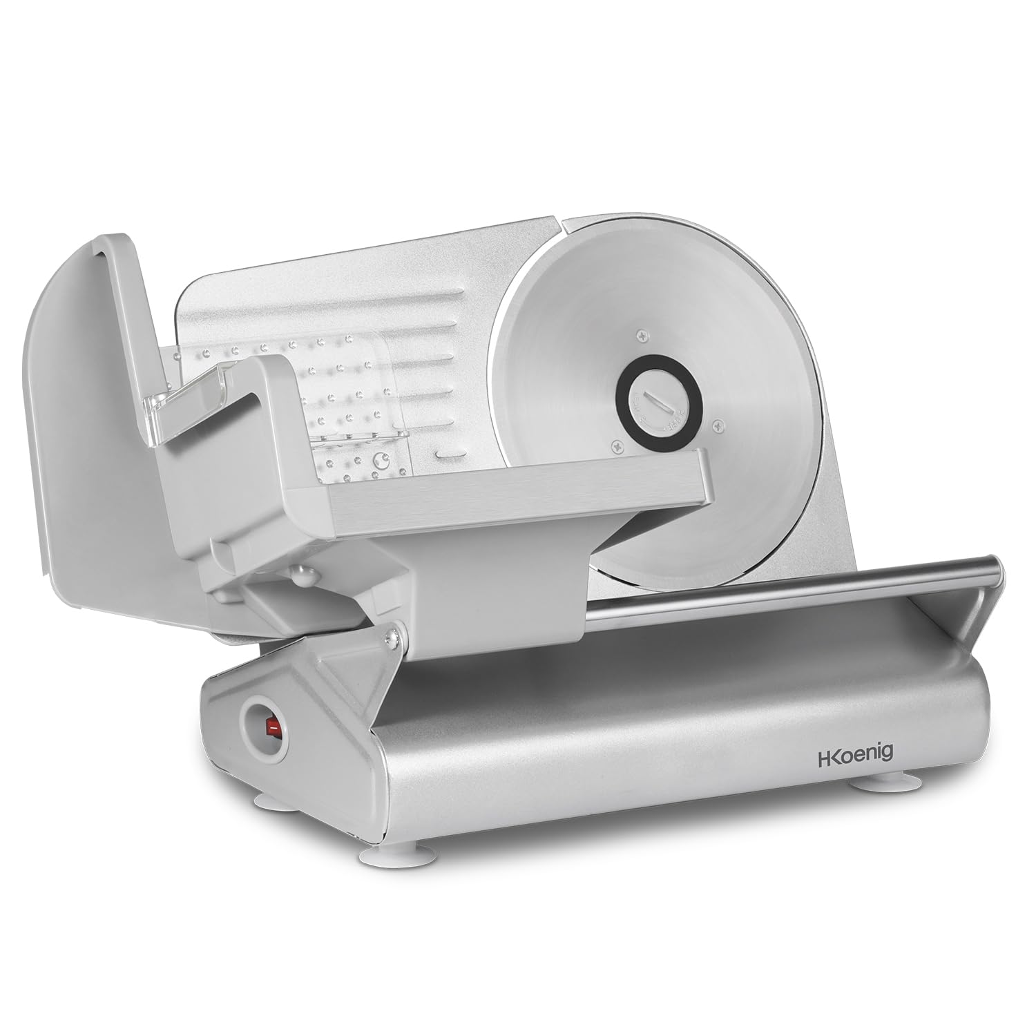 Slicer de carne eléctrico Wengen, hoja de acero inoxidable, 2 velocidades