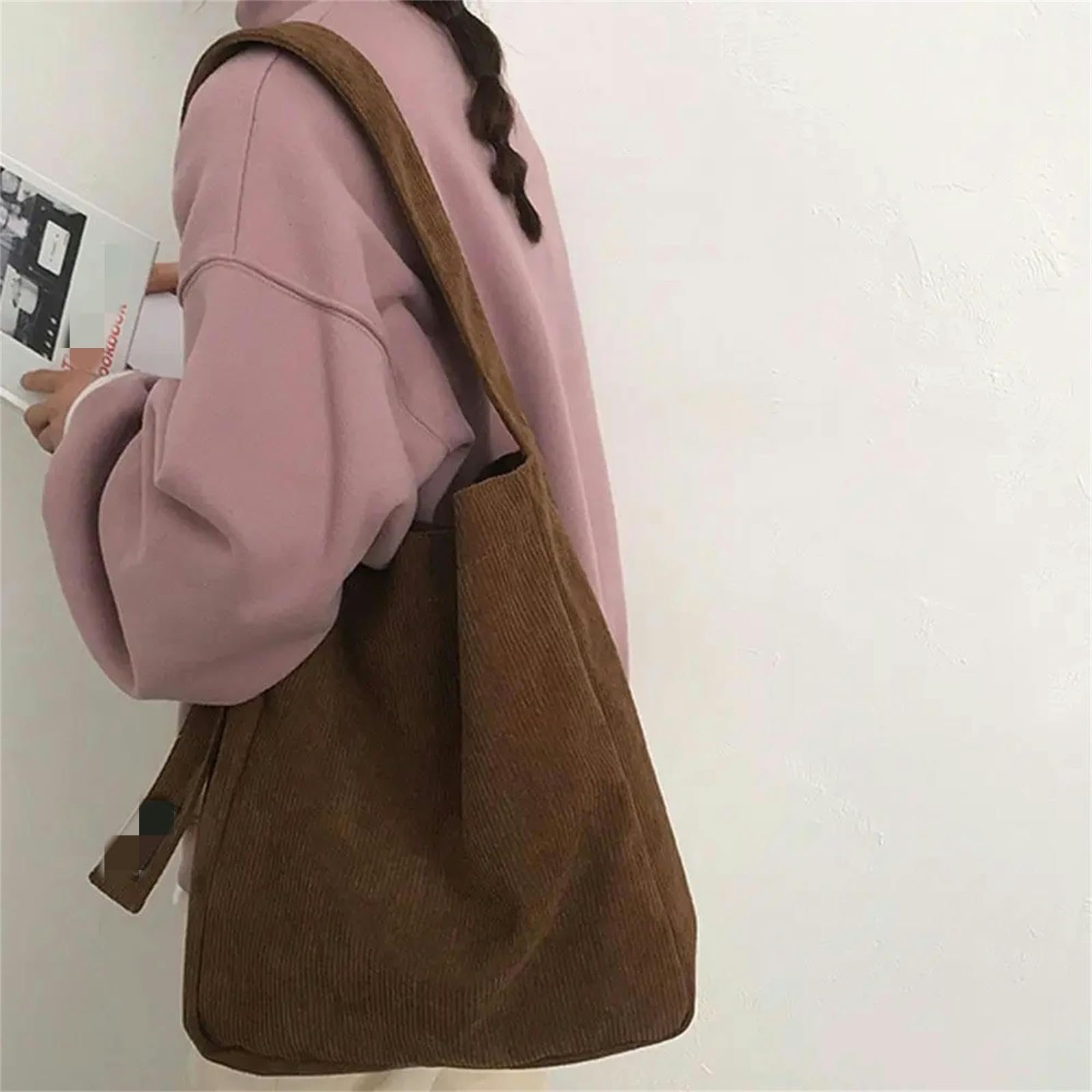 torby crossbody dla kobiet moda damska sztruksowe torby na ramię miękkie torebki torby na ramię