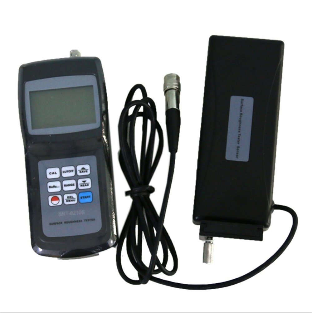 Surface Roughness Tester Meter Gauge 4 Parameters Ra Rq Rz Rt Diamond Probe 0.005~16.00µm Ra Rq 0.020 to 160µm Rz Rt