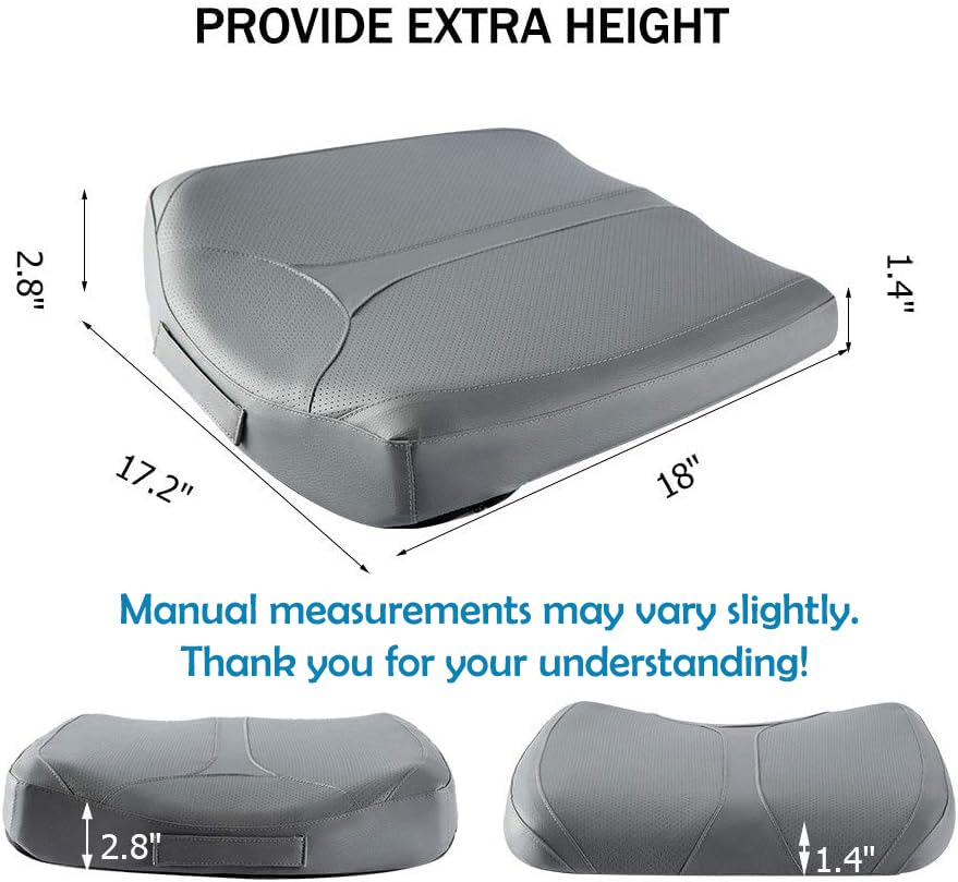 Amazon.com: QYILAY Leather Car Memory Foam Heightening Seat