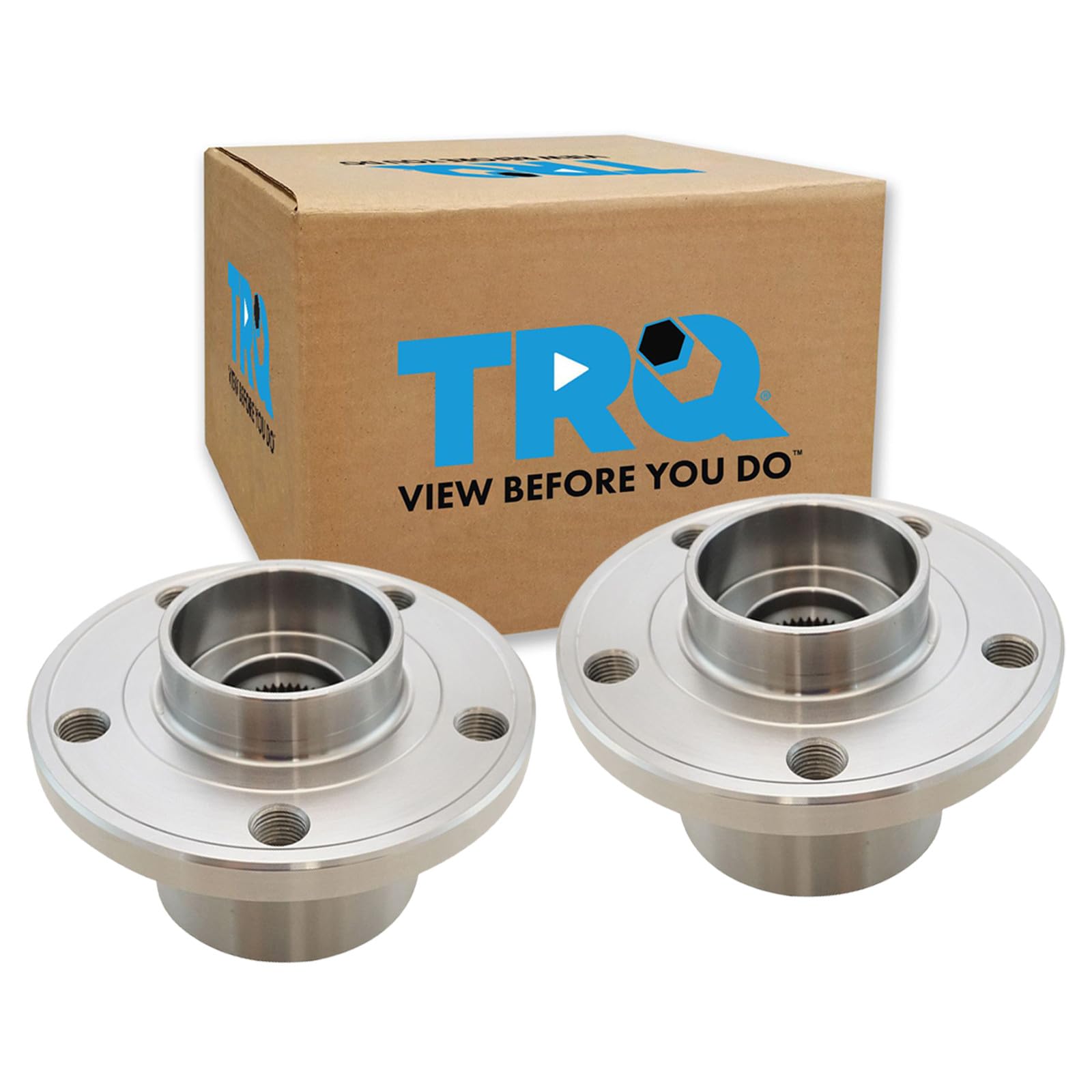 TRQ Front Left and Right Wheel Bearing and Hub Assembly Set 2 Piece