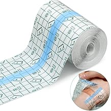 Transparent Dressing Adhesive Bandage Waterproof Clear Adhesive Bandages Stretch Tape for Tattoos Swimming (3.94 Inch x 10.94 Yard)