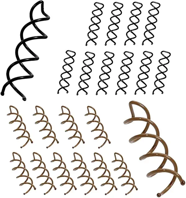 JYNXOR 20 Horquillas Espiral Pelo - Gancho de Cabello para Peinados Modernos