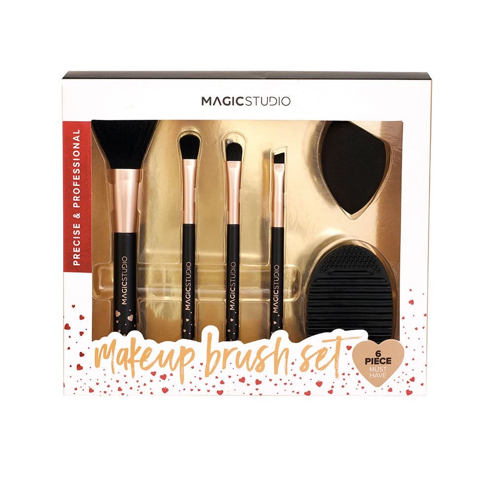 Magic Studio Colorful Makeup Brush Set, Multicolor