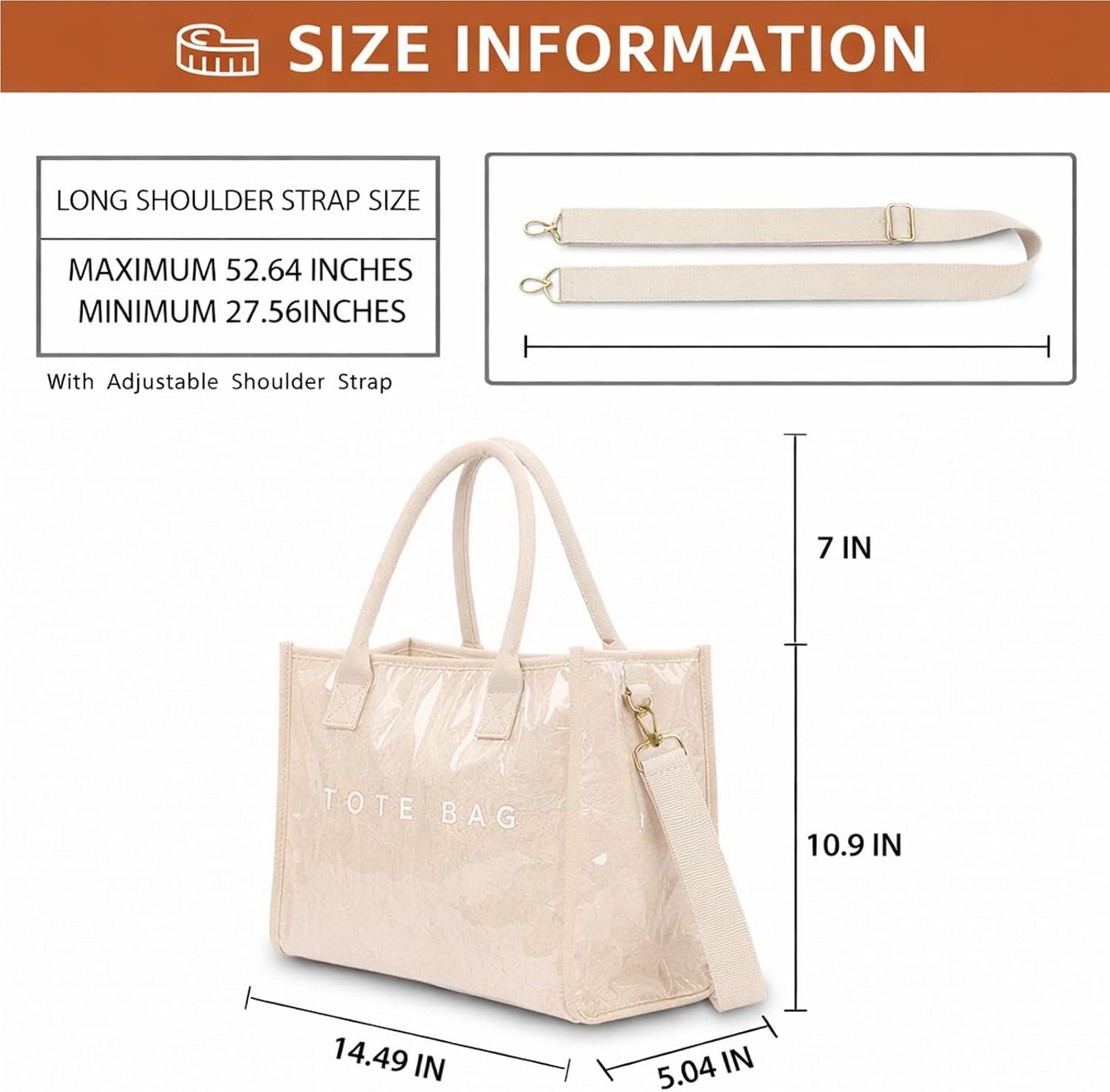 Tote Bag for Women Striped PVC Tote Bag Beach Tote Bags,Waterproof Handbag for Travel,Pool,Summer Travel Vacation Purse