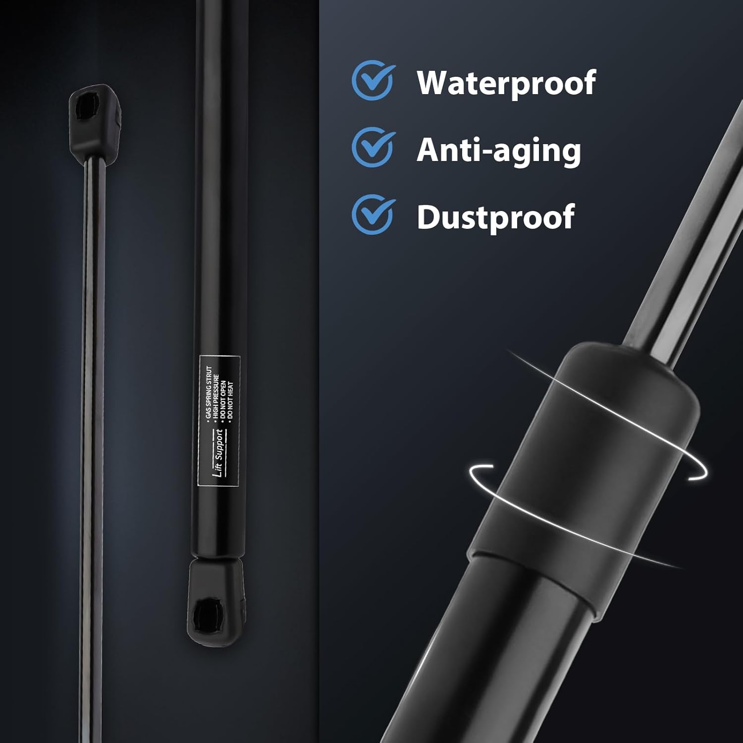 Rear Hatch Tailgate Lift Supports for Chevrolet Equinox 2010 2011 2012 2013 2014 2015 2016 2017 Gas Shock Struts (Pack of 2) OE#6019 SG230136