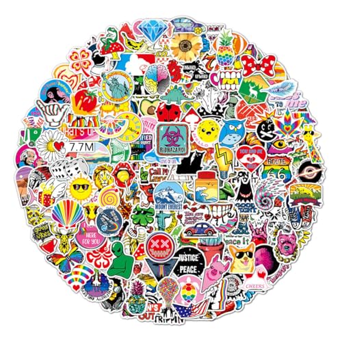 Ptyism 200 Pièces Graffiti Autocollant,Cool Autocollants丨Stikers Waterproof,Autocollants en Vinyle Waterproof Gommettes Pour les Ordinateur...